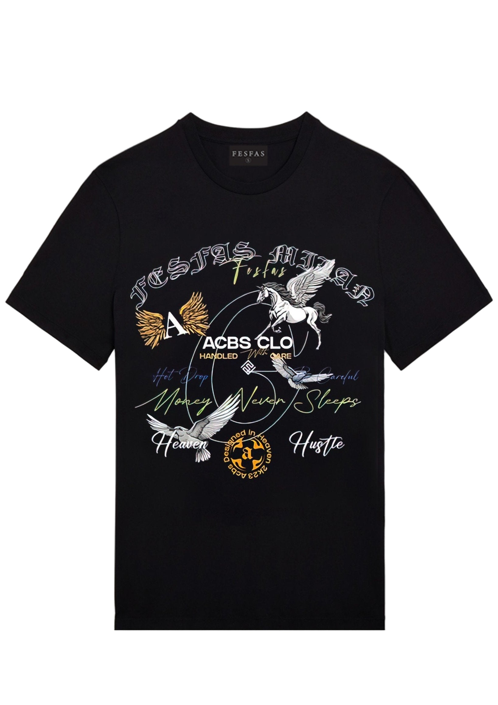 FesFas graphic-print | Áo Thun | Nam | Màu Đen