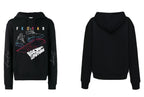 FesFas Sport shoes-print Hoodie | Black | Men