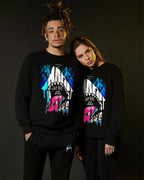FesFas Shark-print Sweatshirt | Black | Men