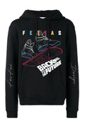FesFas Sport shoes-print Hoodie | Black | Men