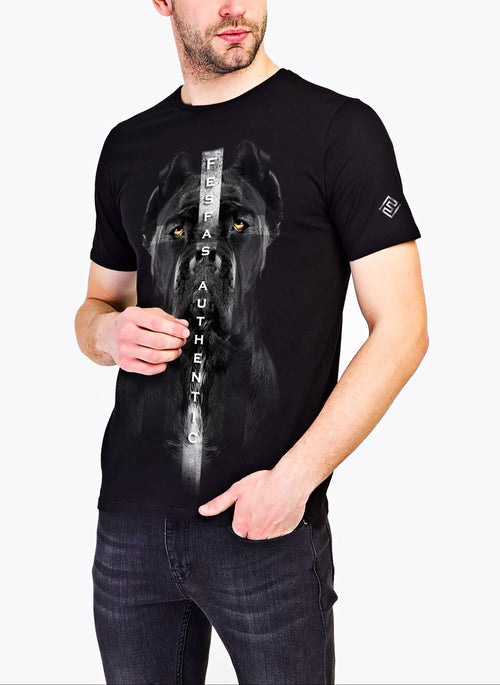 FesFas black dog-print | Áo Thun | Nam | Màu Đen