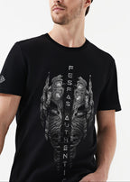 FesFas metal mask-print | Áo Thun | Nam | Màu Đen