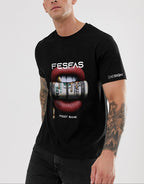 FesFas lips-print | Áo Thun | Nam | Màu Đen