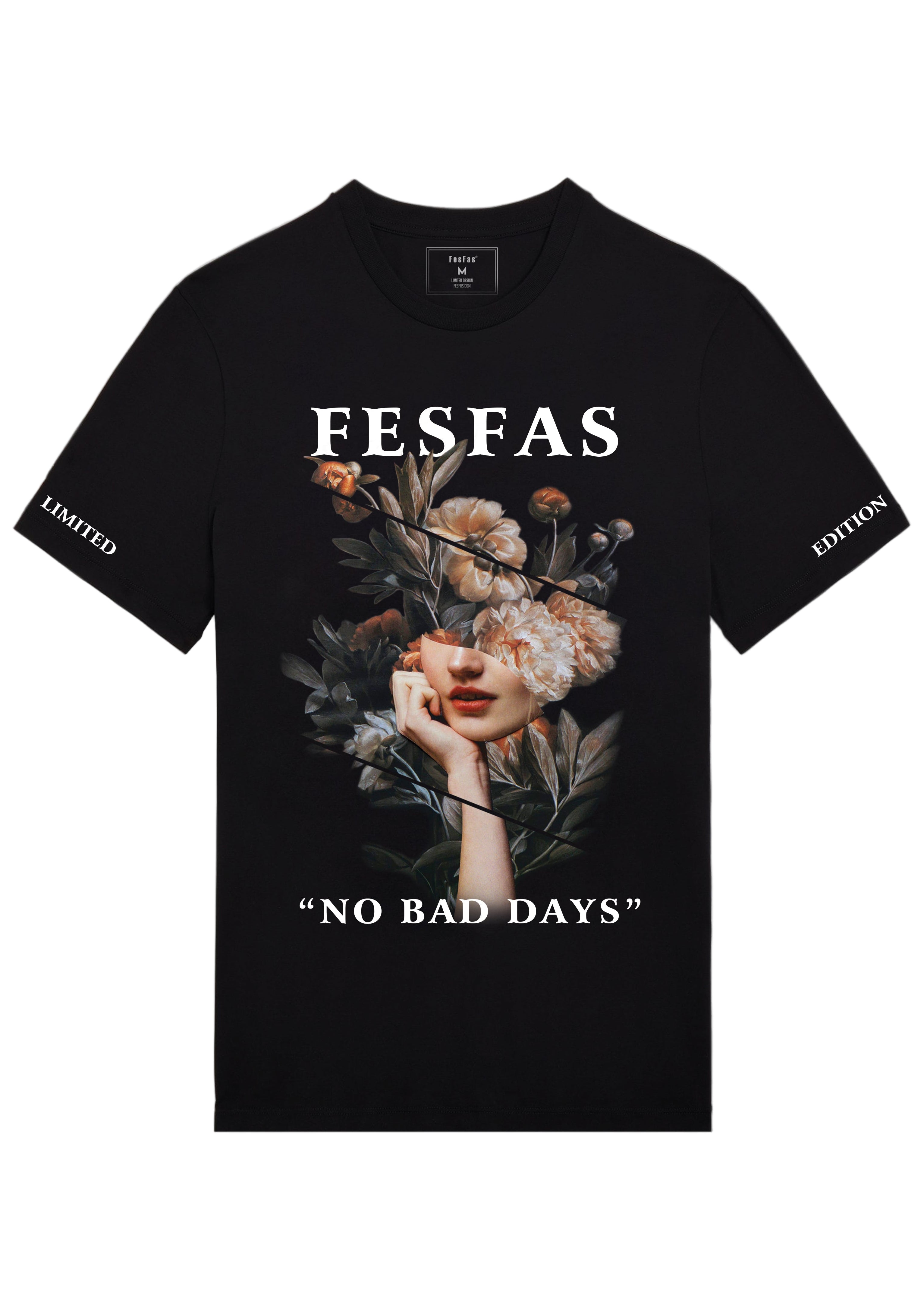 FesFas floral muse-print | Áo Thun | Nam | Màu Đen