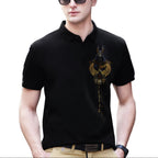 FesFas Anubis-print | Áo Polo | Nam | Màu Đen