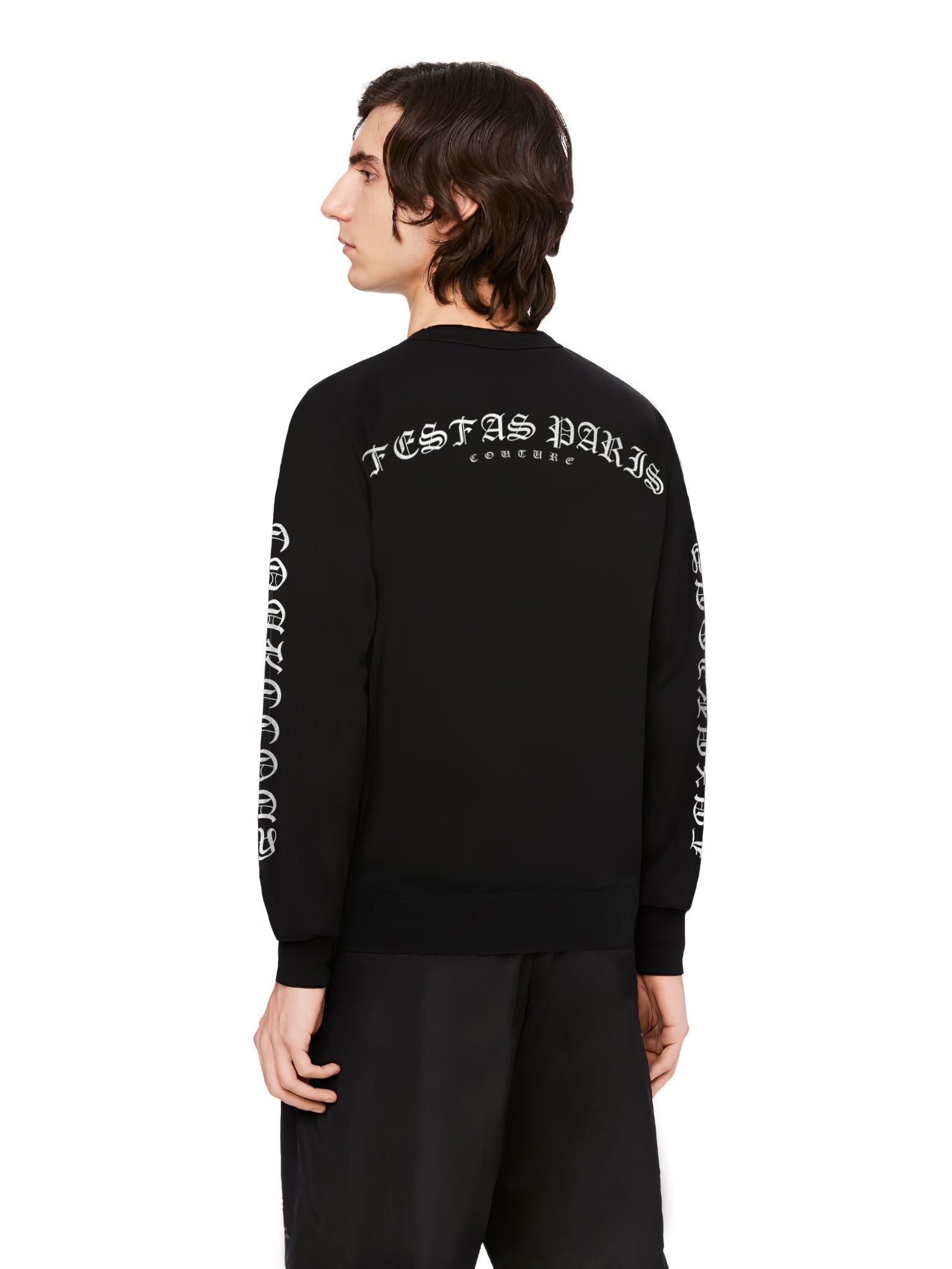 FesFas Graphic-print Sweatshirt | Black | Men