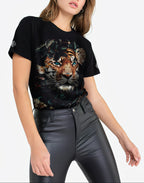 FesFas tiger-print | Áo Thun | Nam | Màu Đen