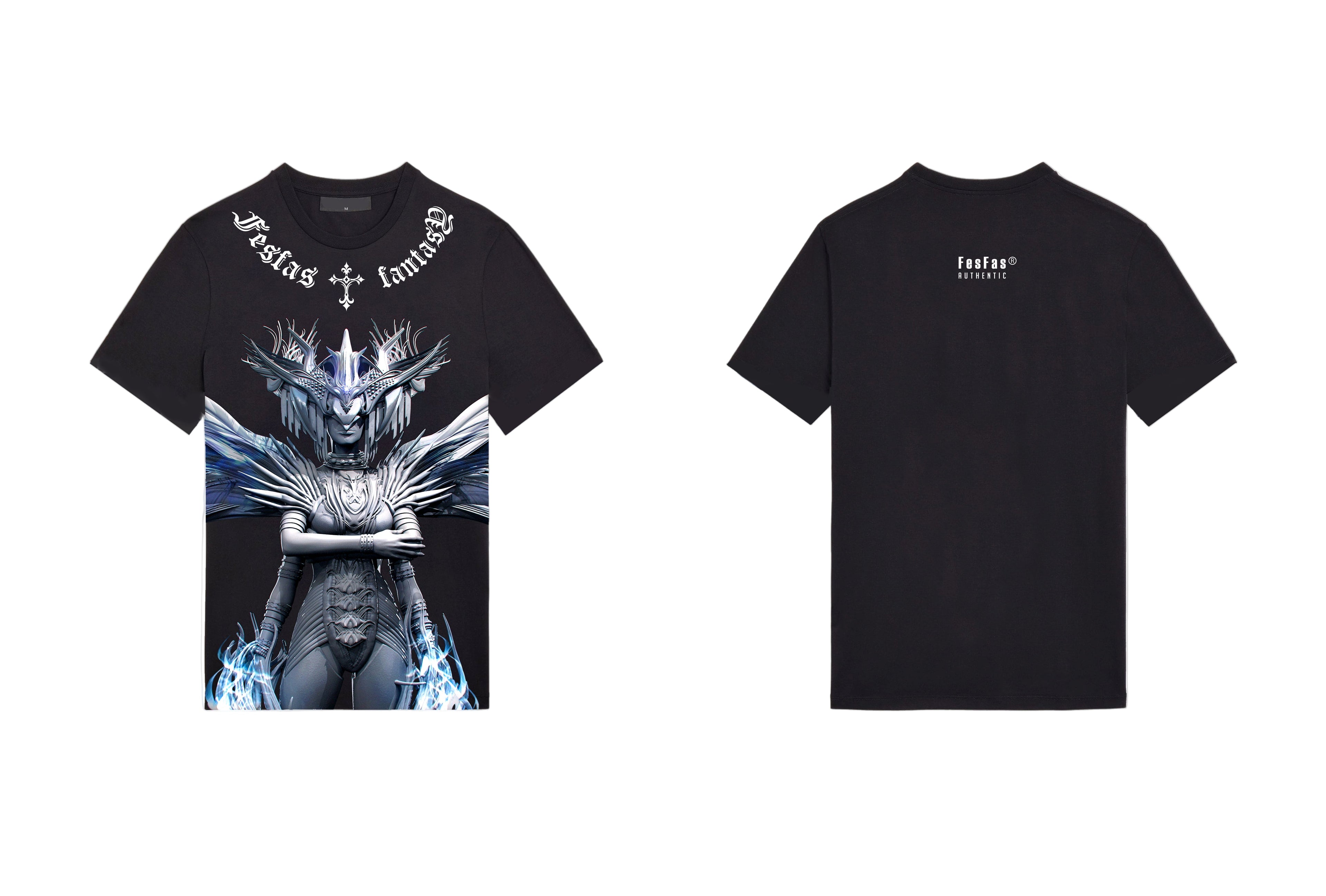 FesFas fantasy-print | Áo Thun | Nam | Màu Đen