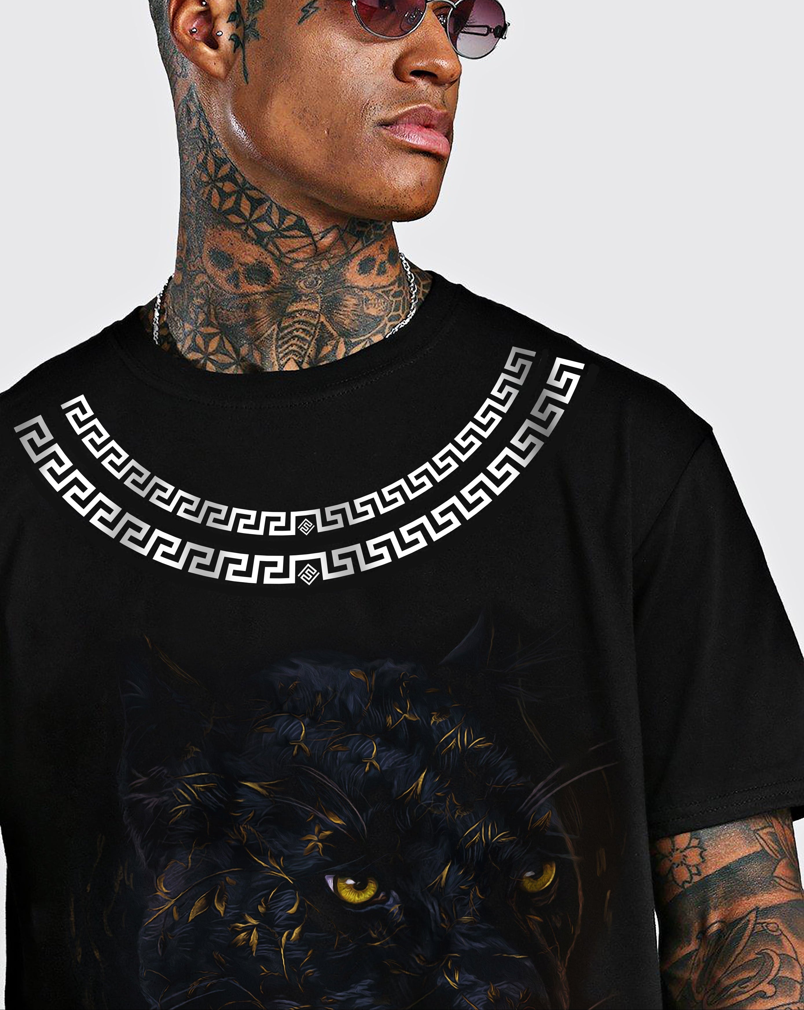 FesFas black panther-print | Áo Thun | Nam | Màu Đen