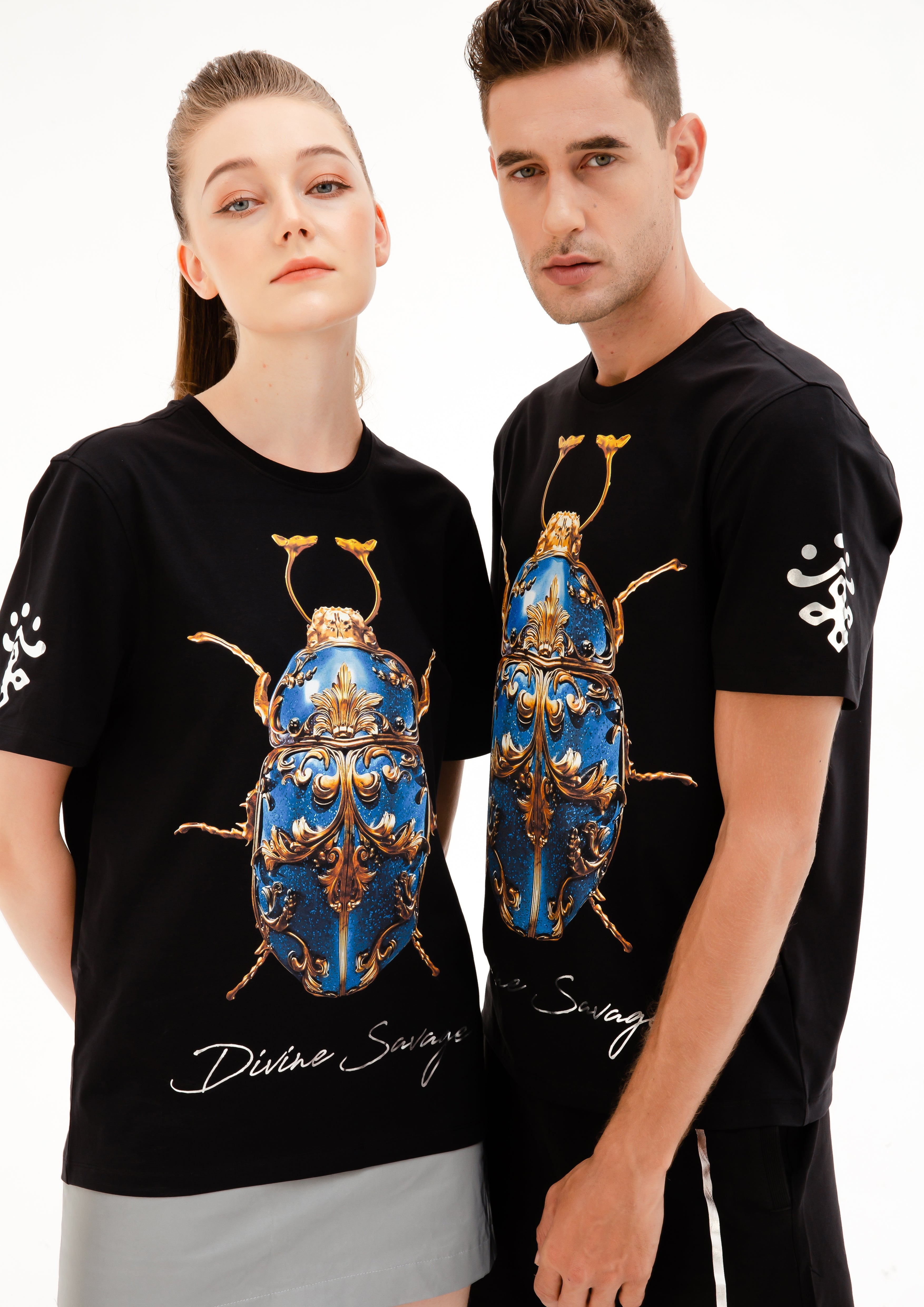 FesFas beetle-print | Áo Thun | Nam | Màu Đen
