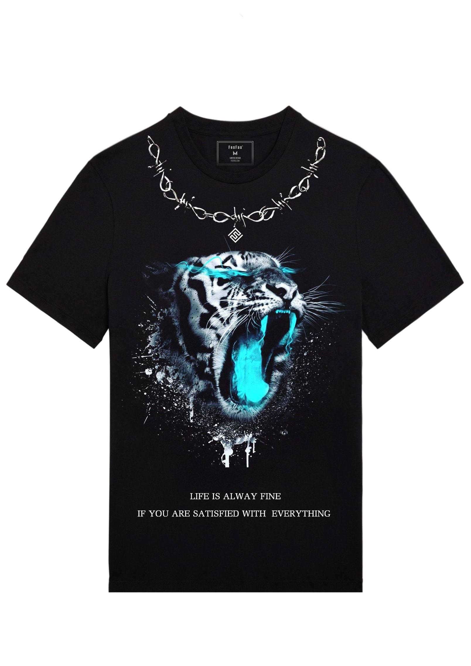 FesFas tiger-print | Áo Thun | Nam | Màu Đen
