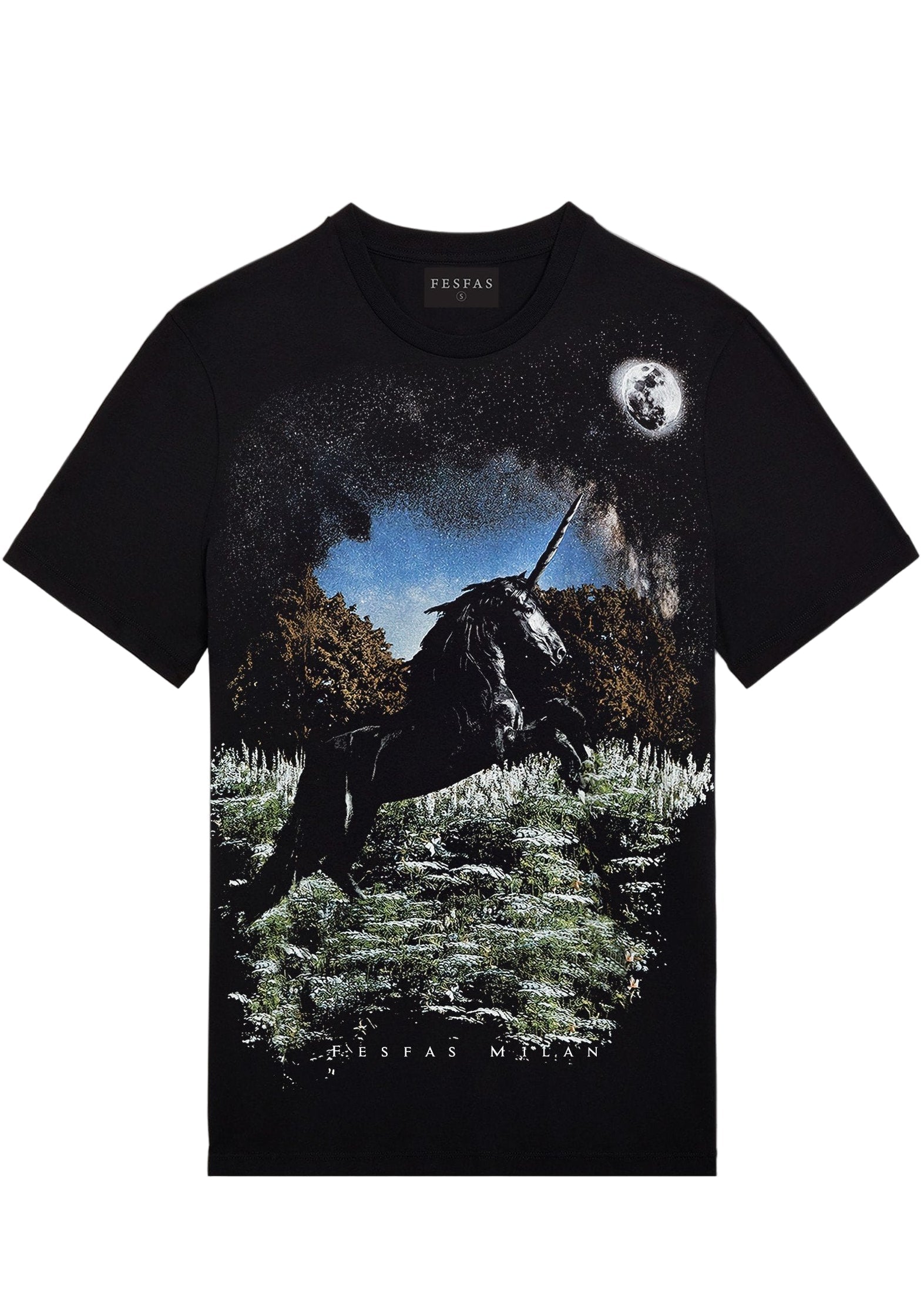 FesFas Horse-print | Áo Thun | Nam | Màu Đen