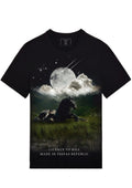 FesFas Horse-print | Áo Thun | Nam | Màu Đen