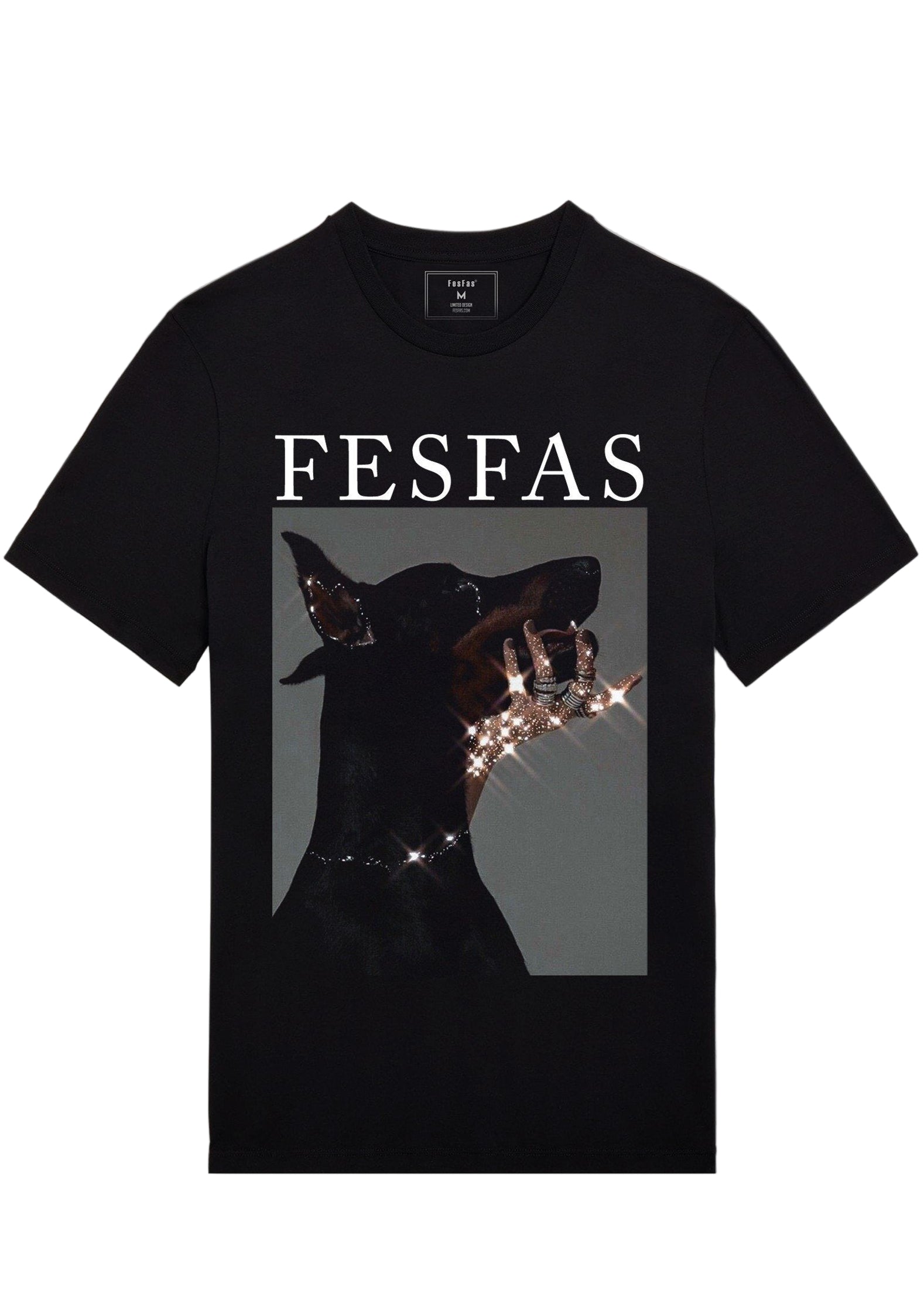 FesFas Dog-print | Áo Thun | Nam | Màu Đen