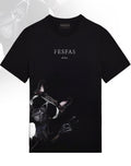 FesFas Bulldog-print | Áo Thun | Nam | Màu Đen
