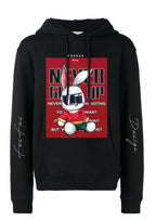 FesFas Never Give Up-print Hoodie | Black | Men