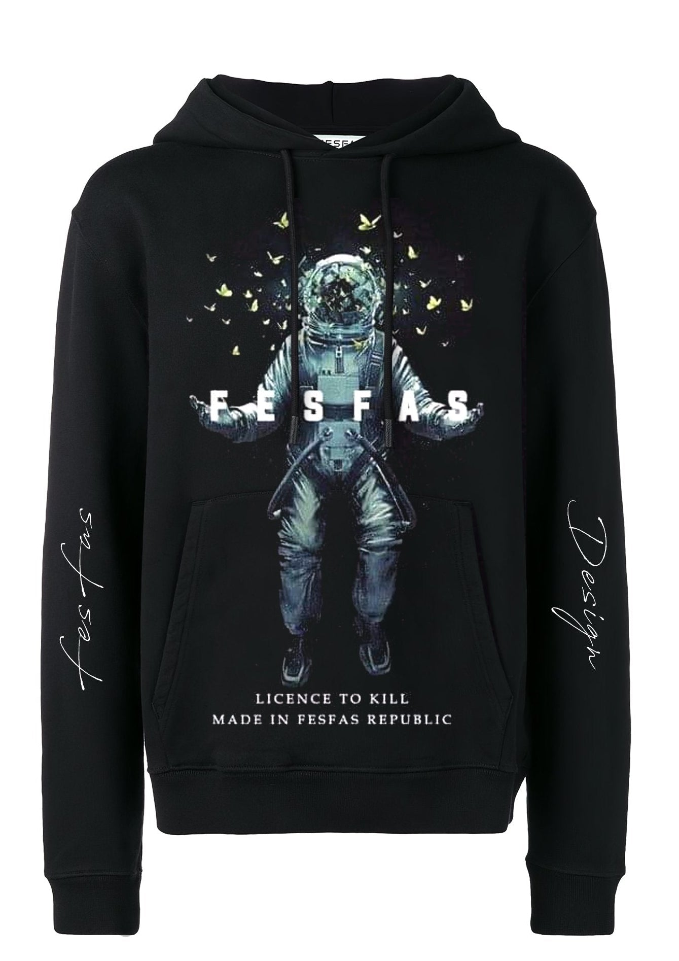 FesFas Astronaut-print Hoodie | Black | Men