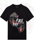 FesFas Tiger-print | Áo Thun | Nam | Màu Đen
