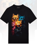 FesFas Cats-print | Áo Thun | Nam | Màu Đen