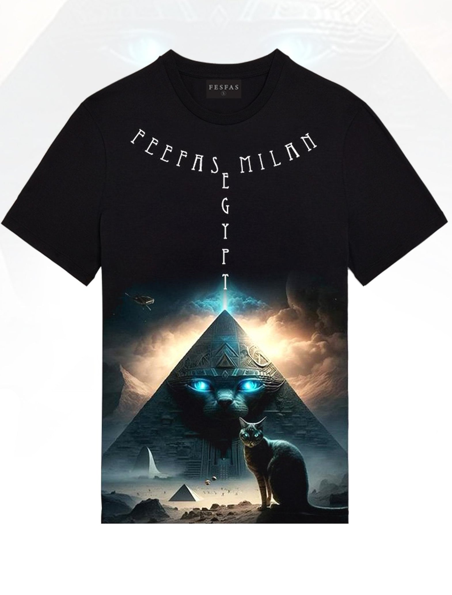 FesFas Mystic Pyramid-print | Áo Thun | Nam | Màu Đen