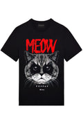 FesFas meow-print | Áo Thun | Nam | Màu Đen