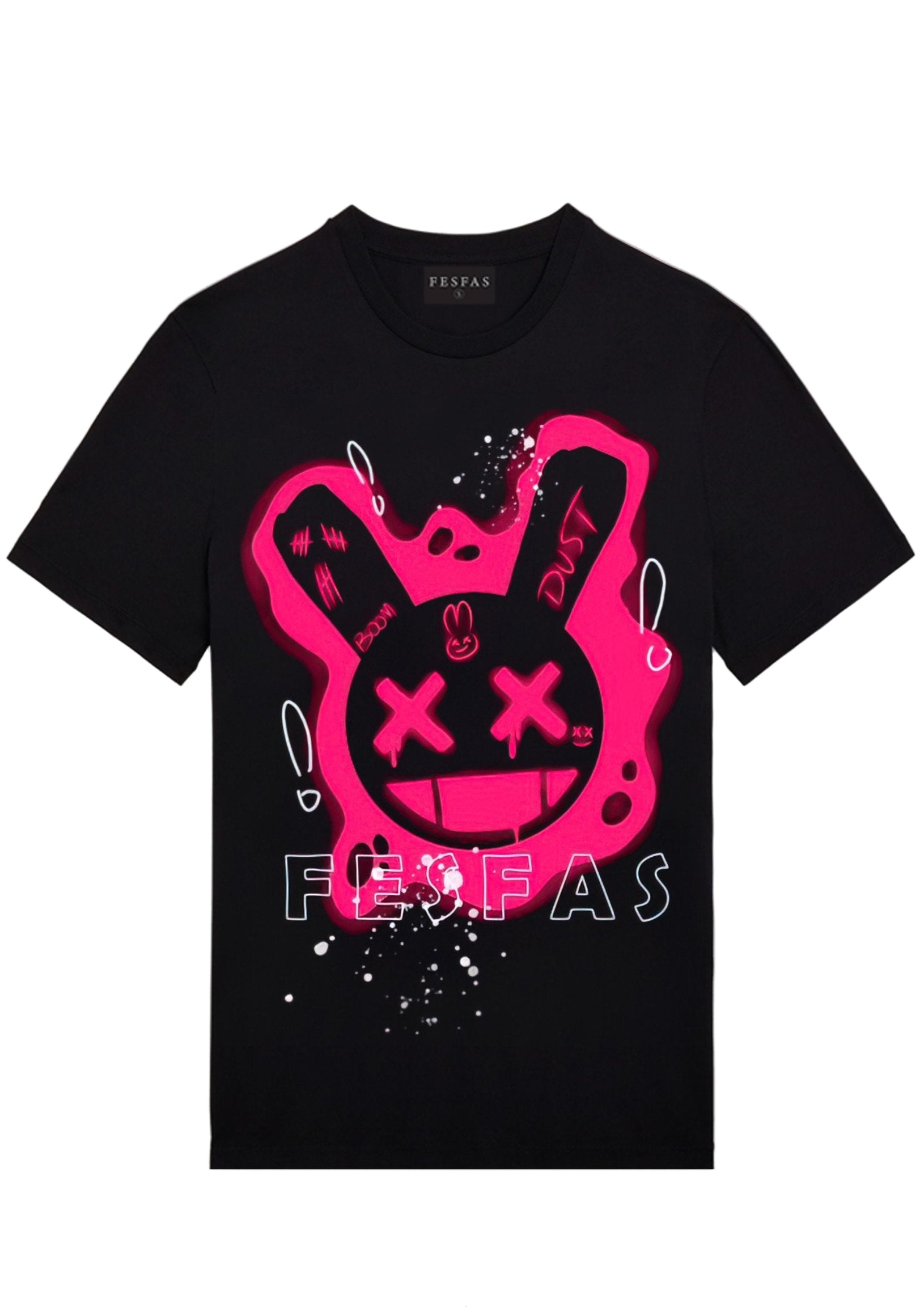 FesFas rabbit-print | Áo Thun | Nam | Màu Đen