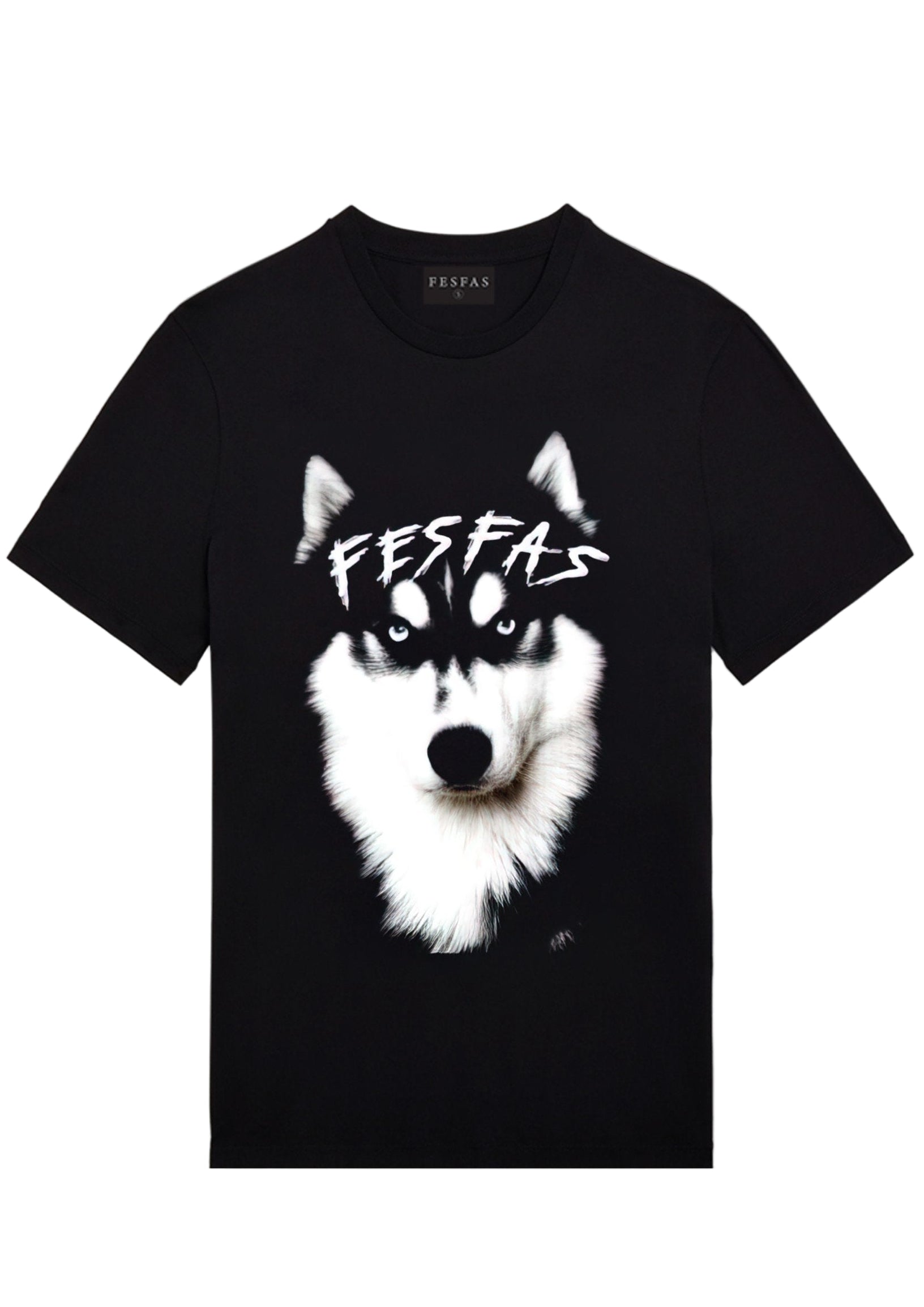 FesFas husky-print | Áo Thun | Nam | Màu Đen