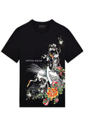 FesFas flowers-print | Áo Thun | Nam | Màu Đen