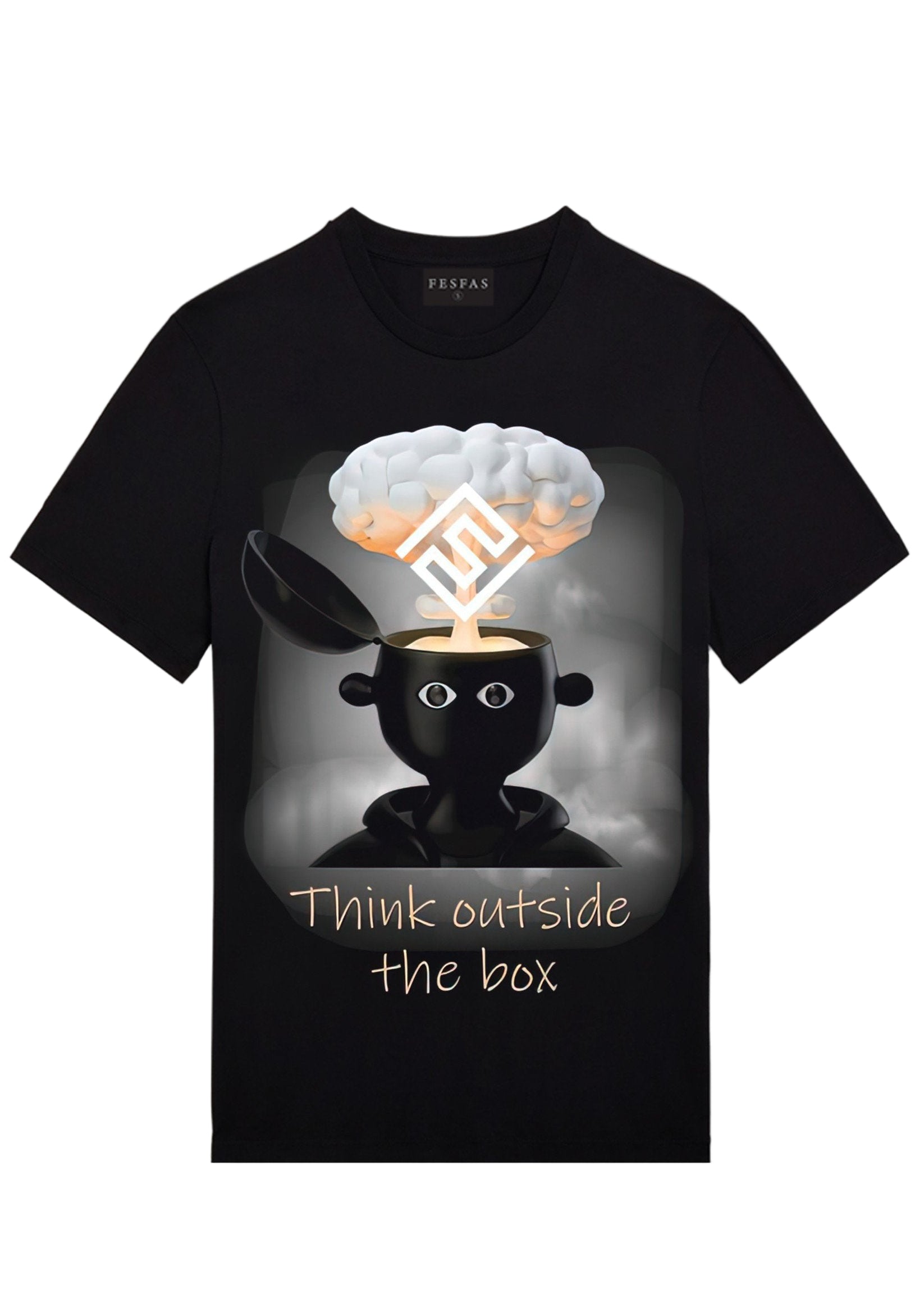 FesFas sheep-print | Áo Thun | Nam | Màu Đen