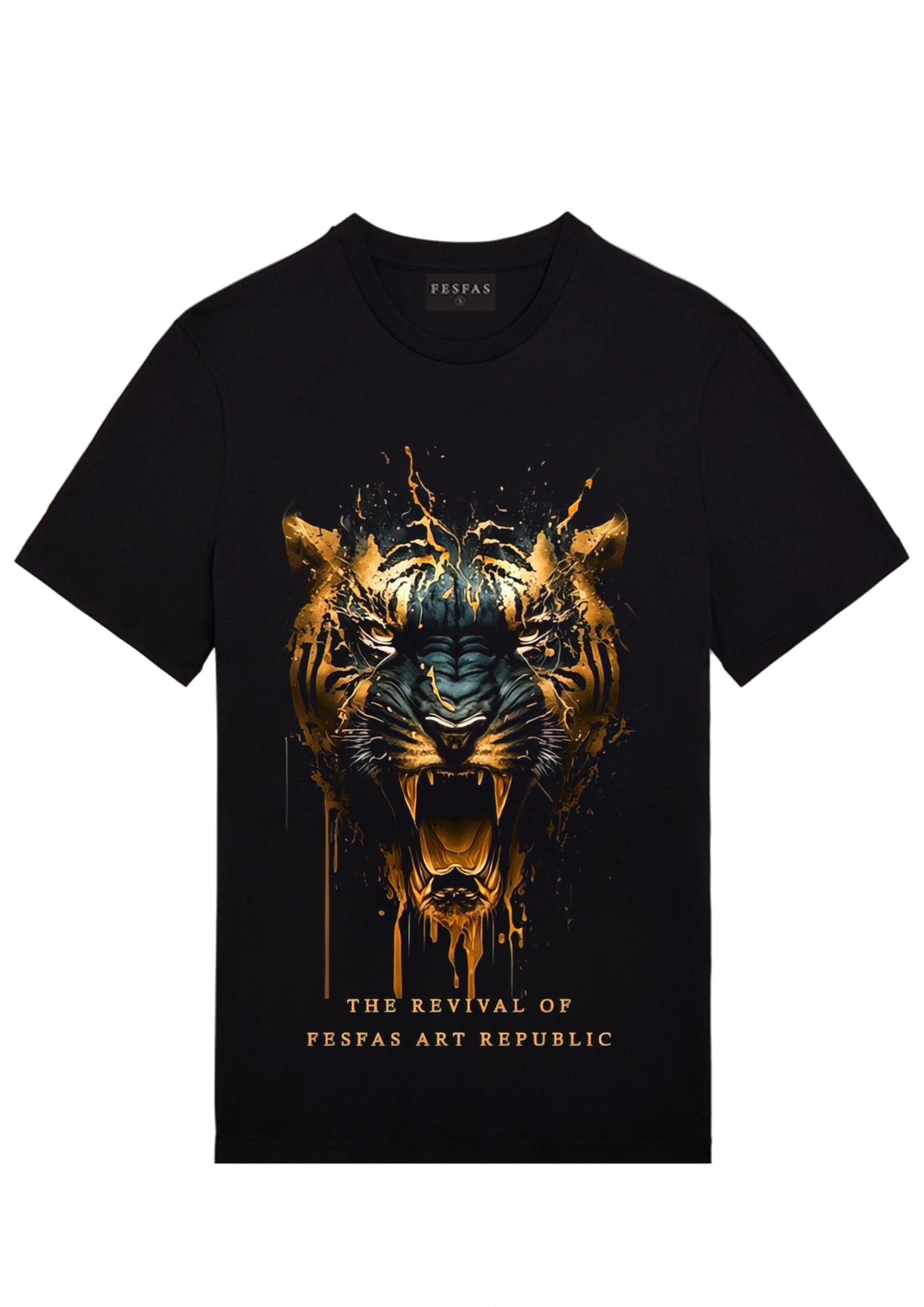 FesFas panther-print | Áo Thun | Nam | Màu Đen