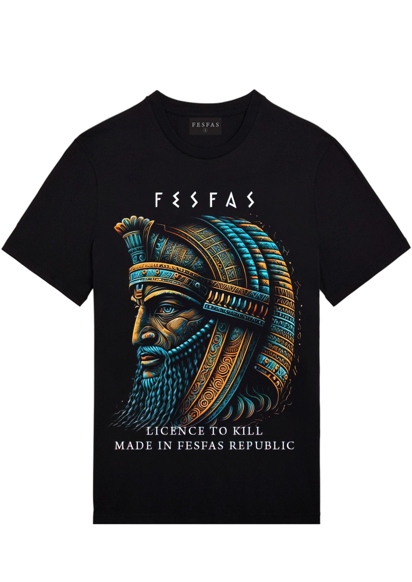 FesFas egypt-print | Áo Thun | Nam | Màu Đen