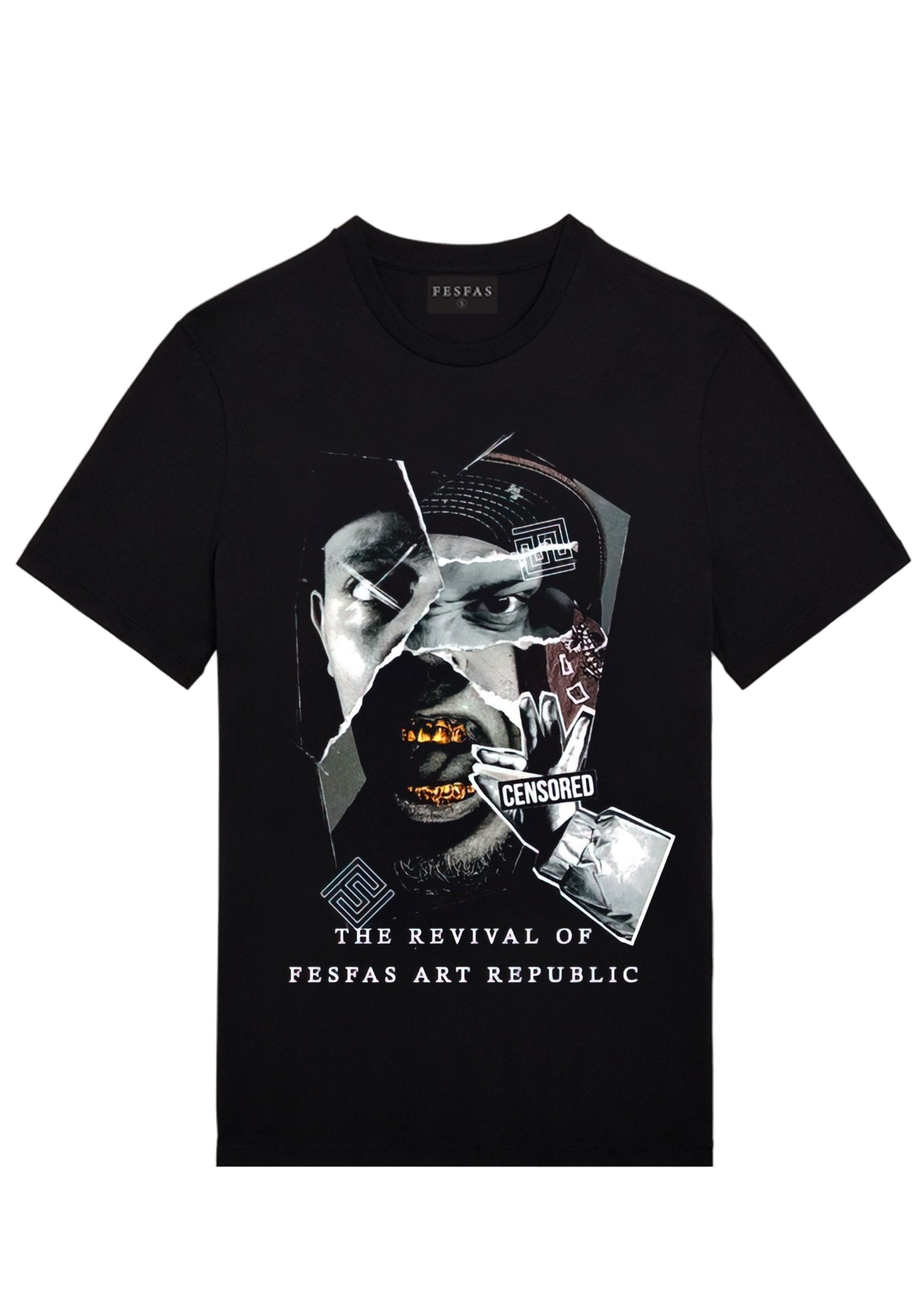 FesFas graphic-print | Áo Thun | Nam | Màu Đen
