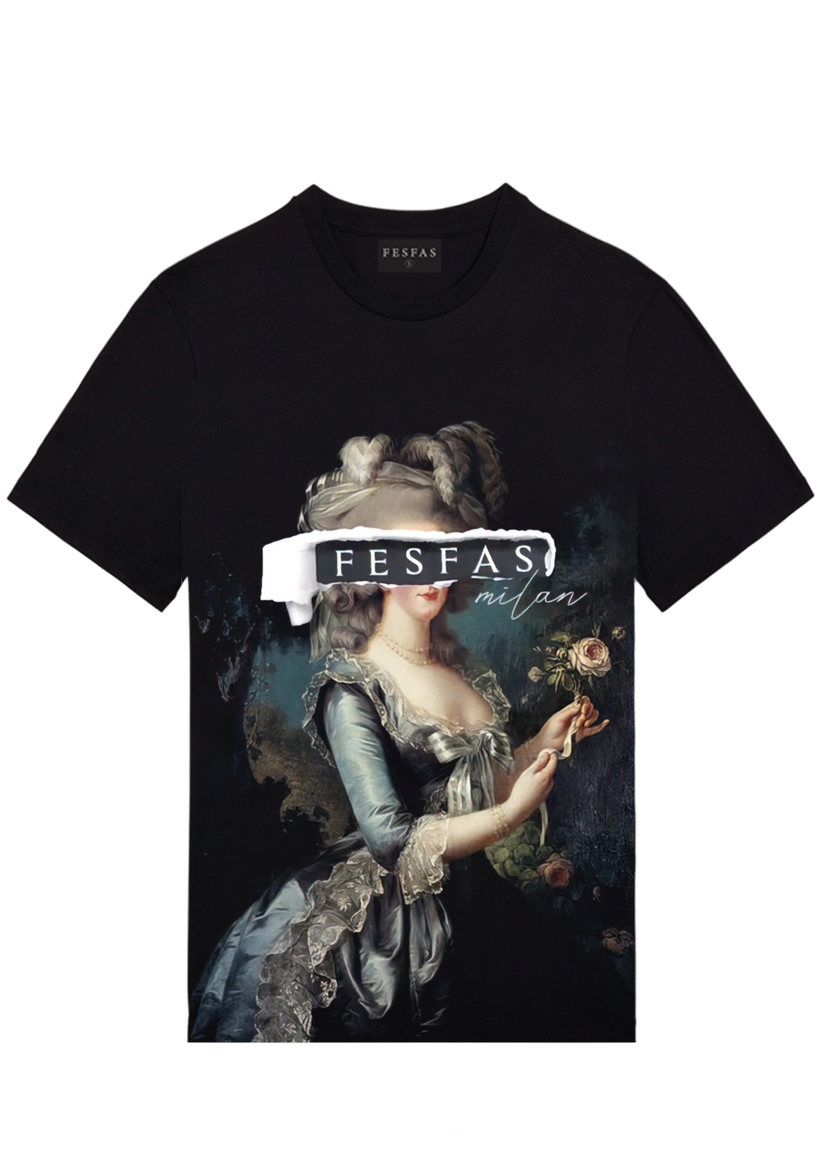 FesFas lady-print | Áo Thun | Nam | Màu Đen