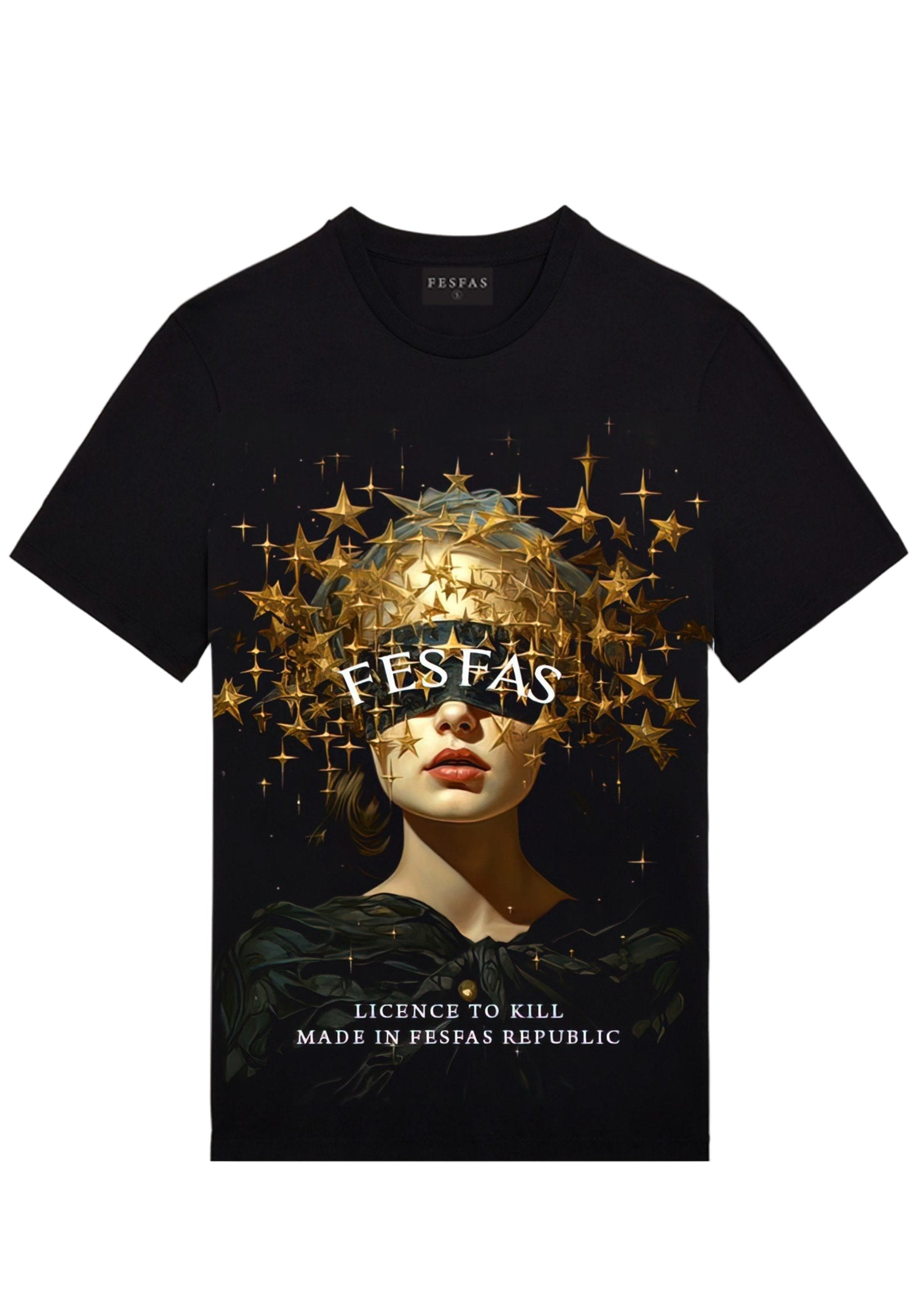 FesFas stars-print | Áo Thun | Nam | Màu Đen