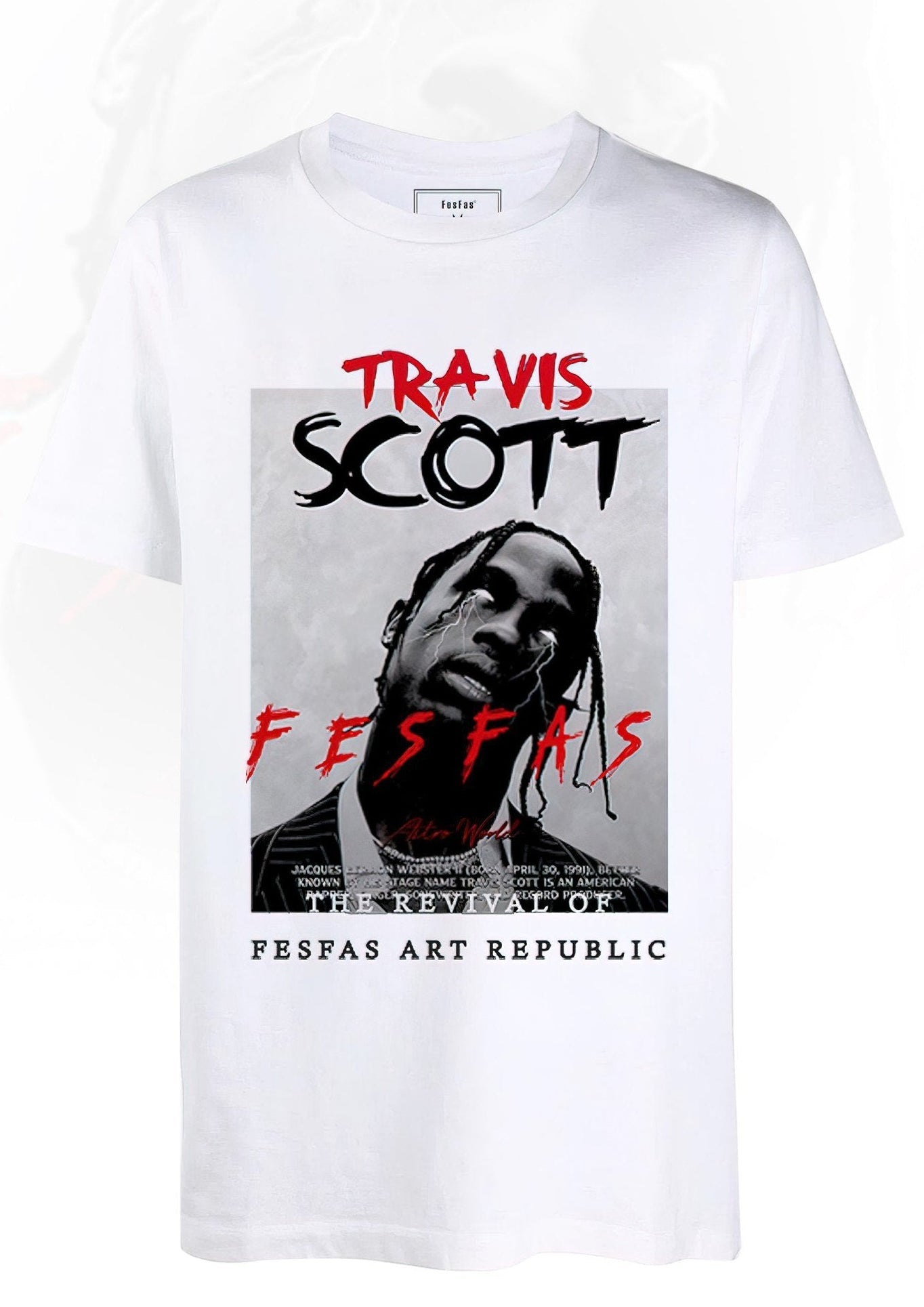 FesFas man-print T-shirt | White | Men