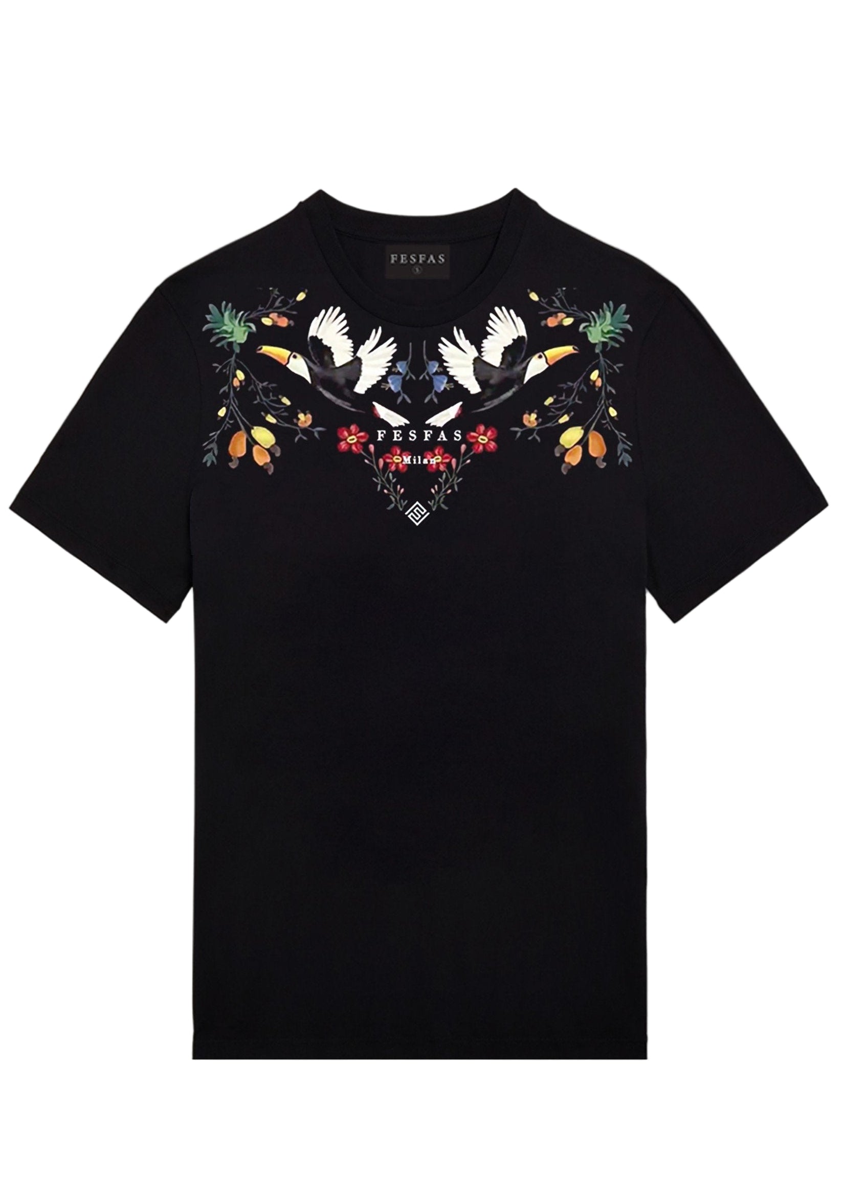 FesFas pelican-print | Áo Thun | Nam | Màu Đen