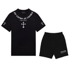 FesFas cross-print | Áo Thun | Nam | Màu Đen