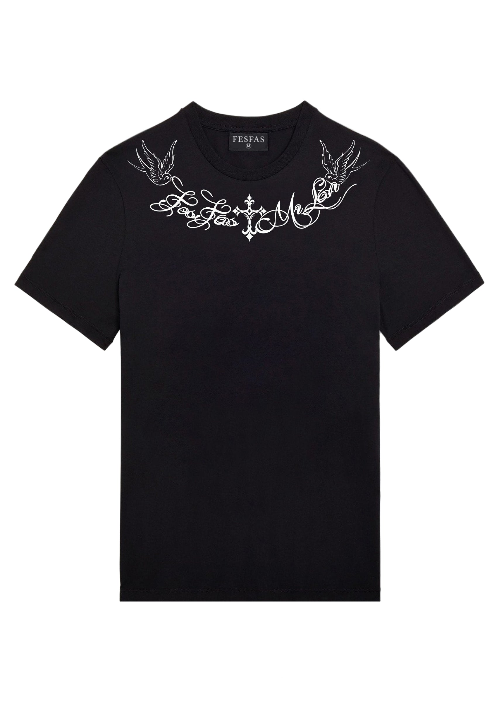 FesFas Cross-print | Áo Thun | Nam | Màu Đen