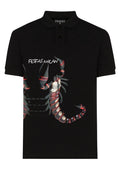 FesFas Scorpion-print | Áo Polo | Nam | Màu Đen