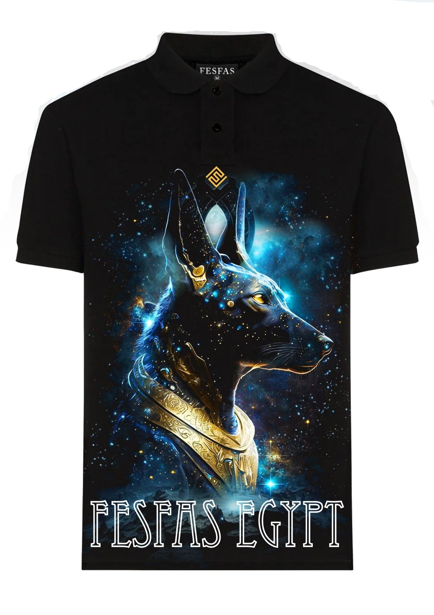 FesFas Doberman-print | Áo Polo | Nam | Màu Đen