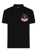 FesFas Floral-print | Áo Polo | Nam | Màu Đen