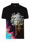 FesFas Medusa-print | Áo Polo | Nam | Màu Đen