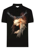FesFas Angel-print | Áo Polo | Nam | Màu Đen