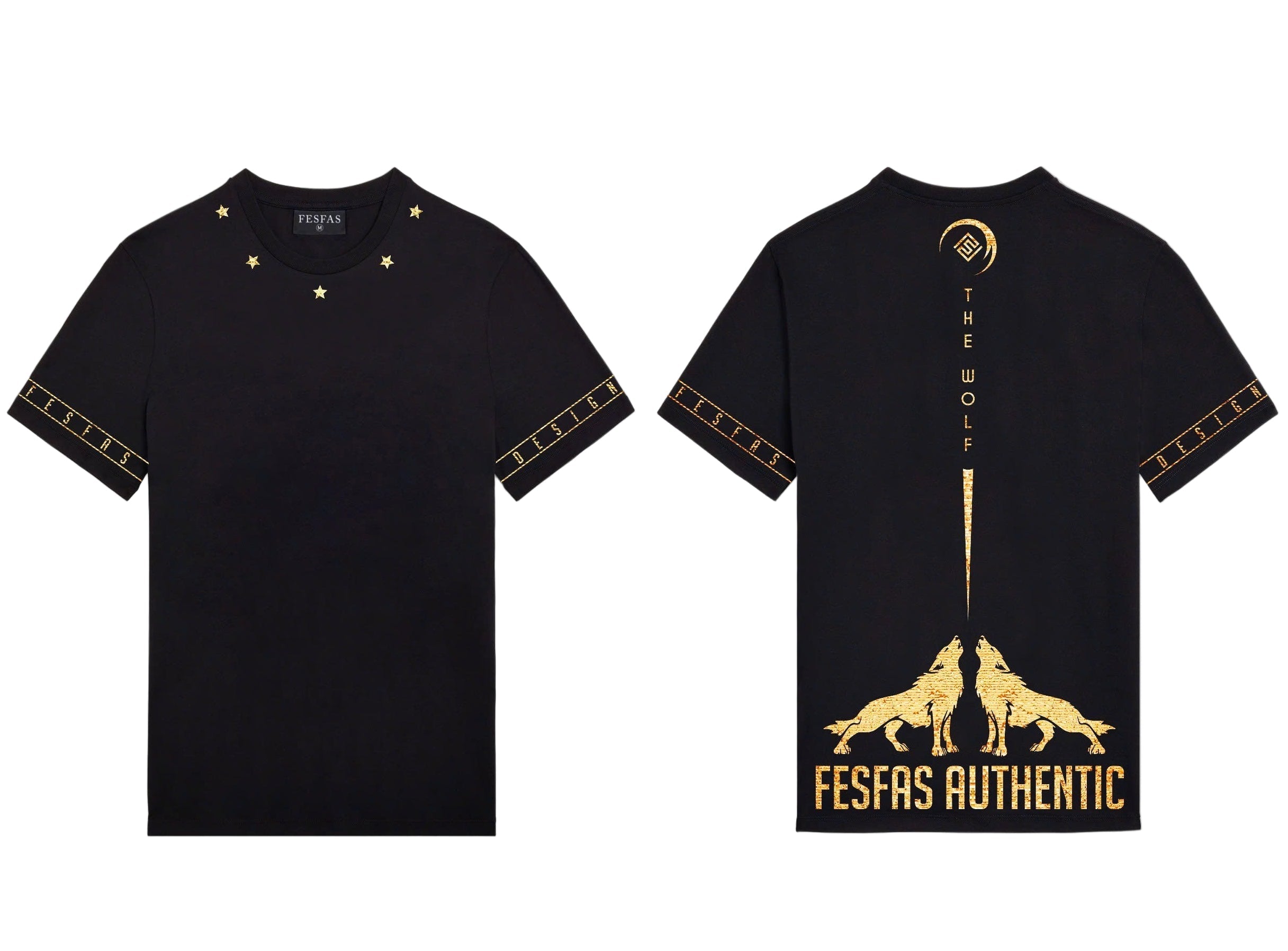 FesFas wolf-print | Áo Thun | Nam | Màu Đen