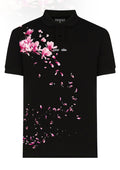 FesFas Floral-print | Áo Polo | Nam | Màu Đen