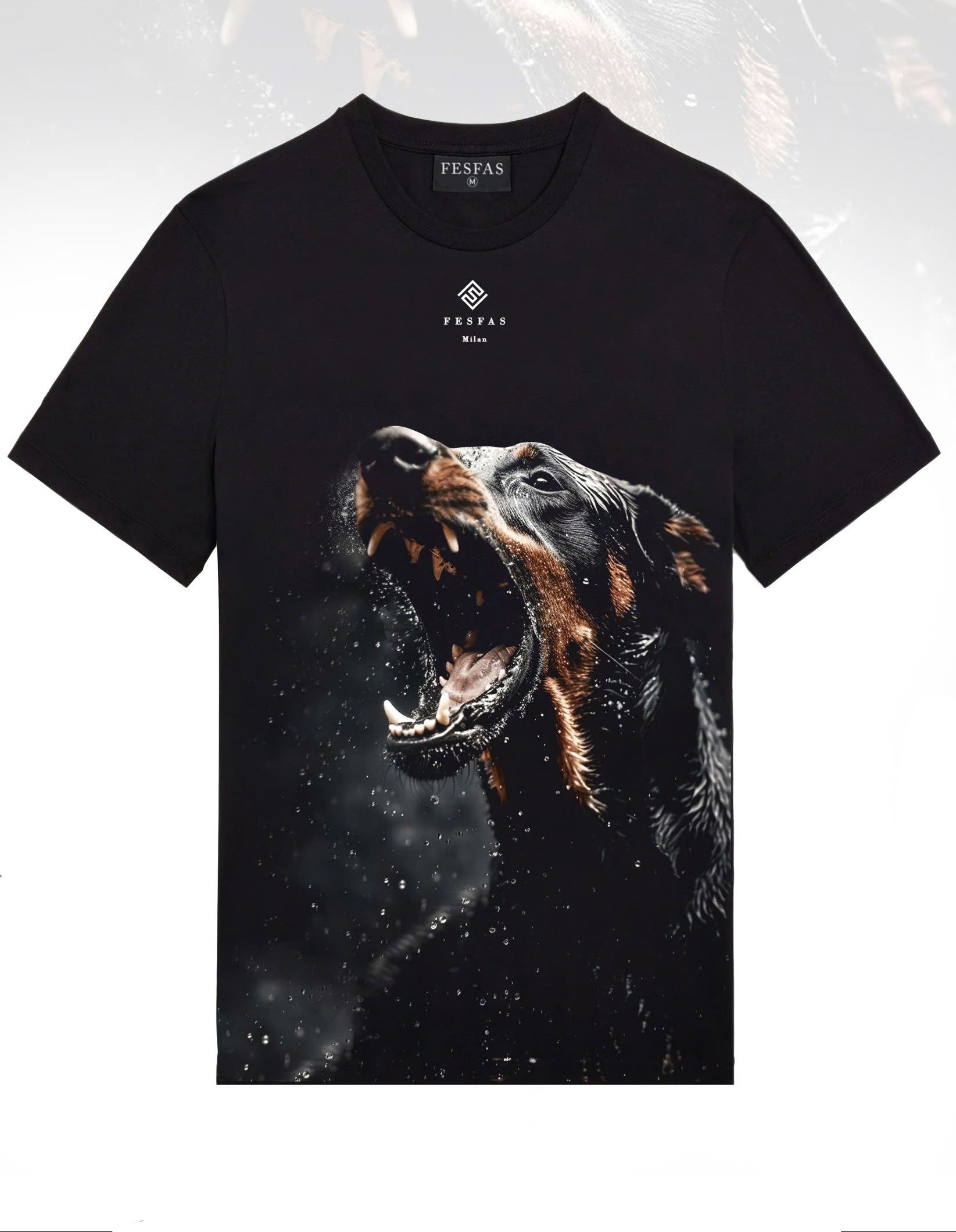 FesFas dog-print | Áo Thun | Nam | Màu Đen