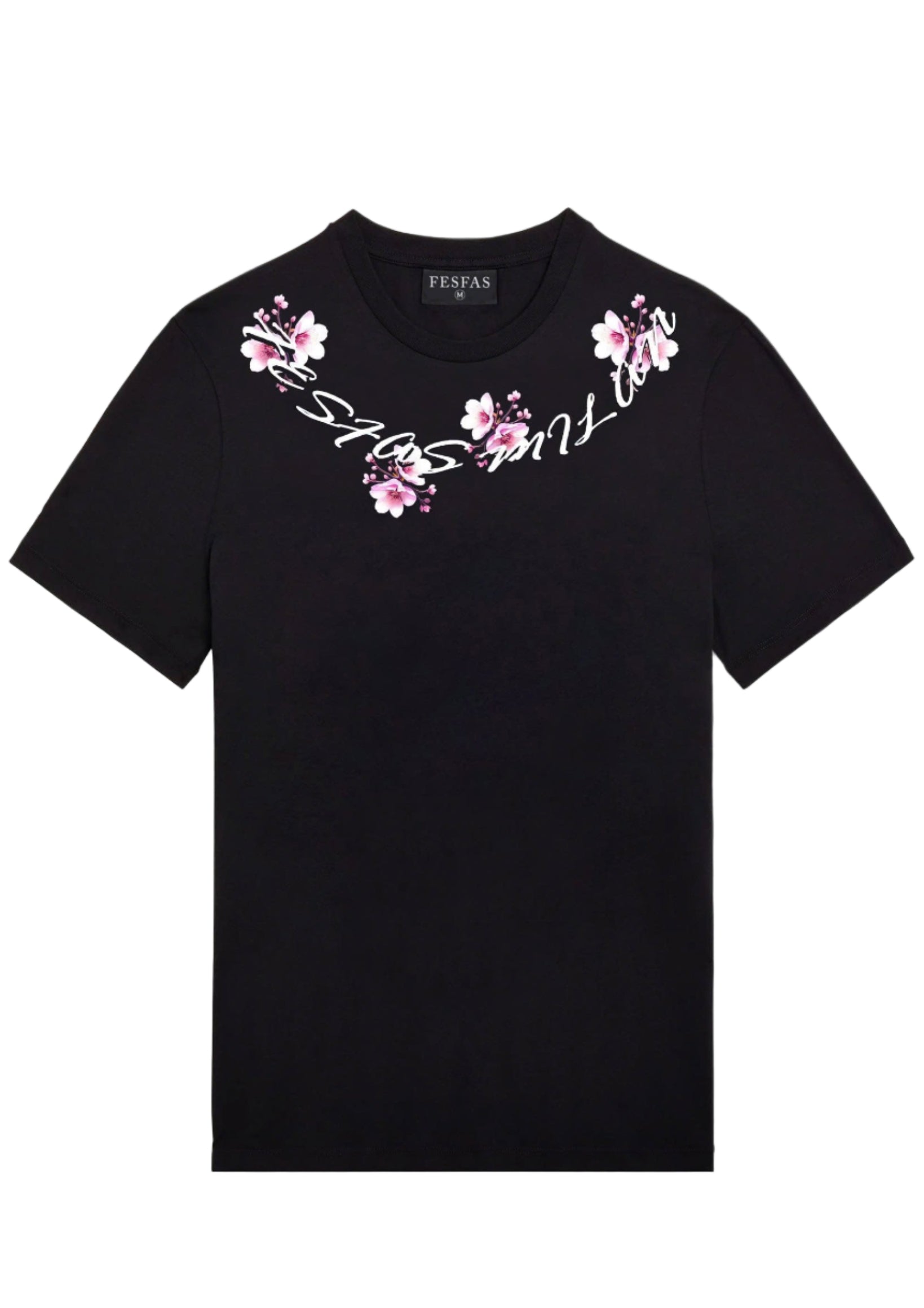 FesFas flowers-print | Áo Thun | Nam | Màu Đen