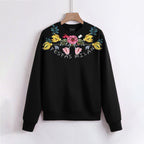 FesFas Flower-print Sweatshirt | Black | Men