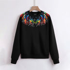 FesFas Feathers-print Sweatshirt Set | Black | Men