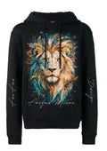 FesFas Lion-print Hoodie | Black | Men